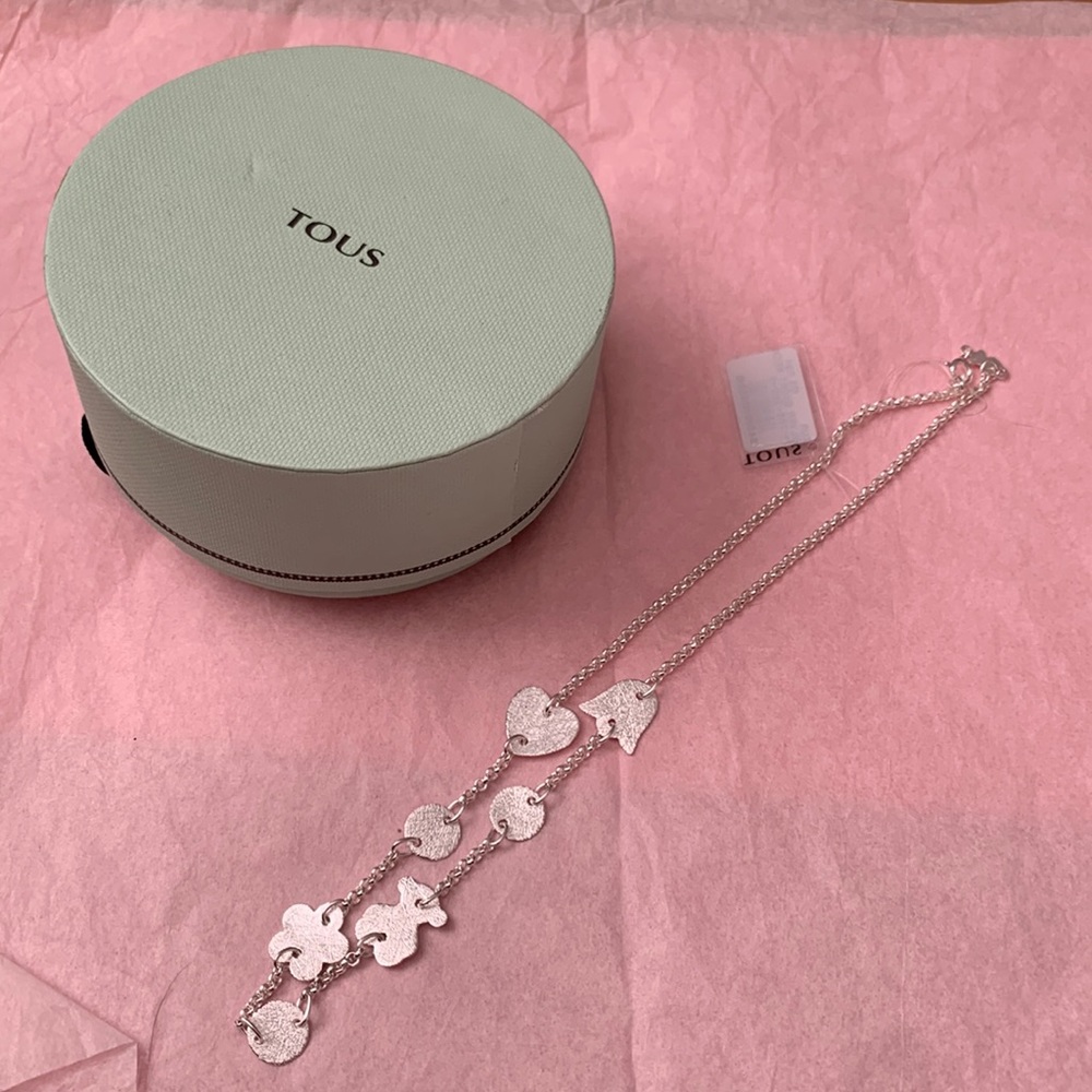 NWT Tous Four Motifs Sterling Silver Necklace